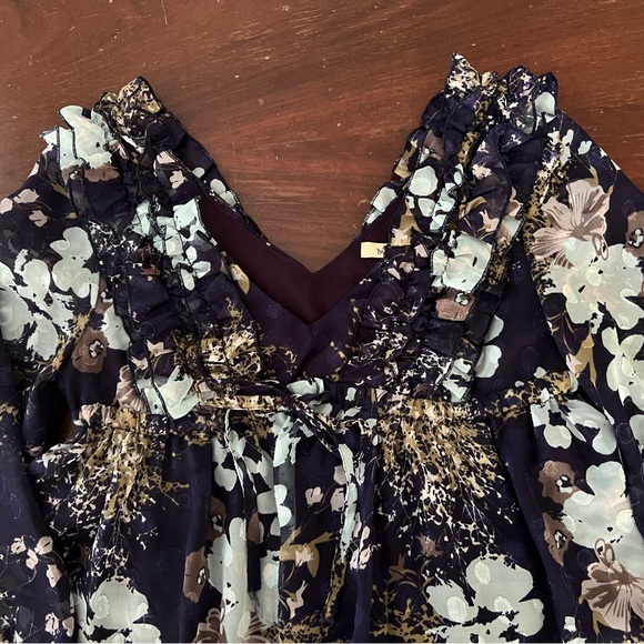 Bohemian Floral Print Mini Dress | M - Picture 11 of 11